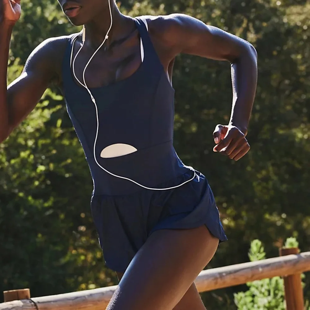 FREE PEOPLE Free People Movement Righteous Runsie NWT Size XS - Picture 3 of 10